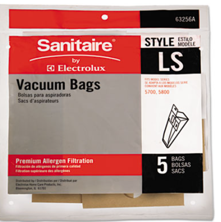 Commercial Upright Vacuum Cleaner Replacement Bags Style LS 5/Pack