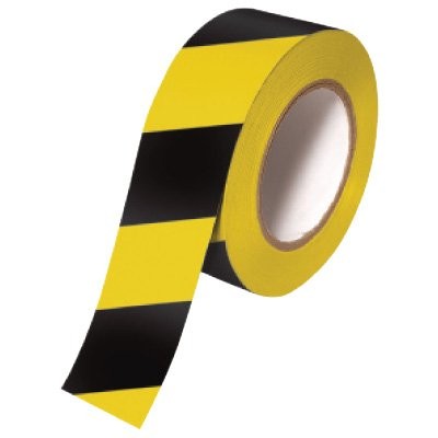 Tape Aisle Marking 2x36yd Black/Yellow 24/CS