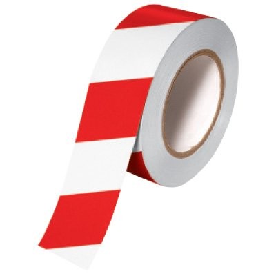 Tape Aisle Marking 2x36yd Red/White 24/CS