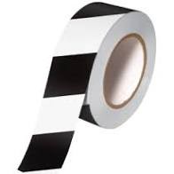 Tape Aisle Marking 2x36yd White/Black 24/CS
