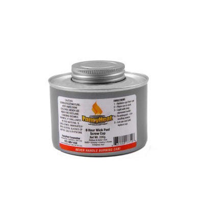 Chafing Fuel Can, Twist Cap Wick, 6 Hour Burn, 8 oz