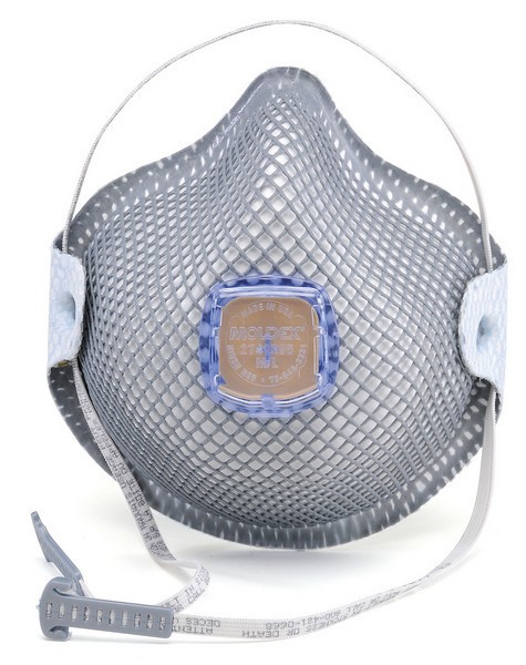 Face Mask Respirator w/Exhalation Valve 10/BX 10/CS