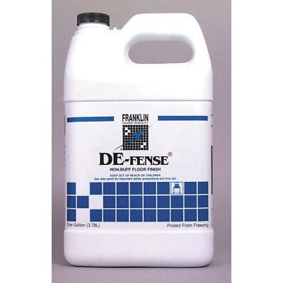 DE-FENSE Non-Buff Floor Finish, Liquid, 1 gal. Bottle