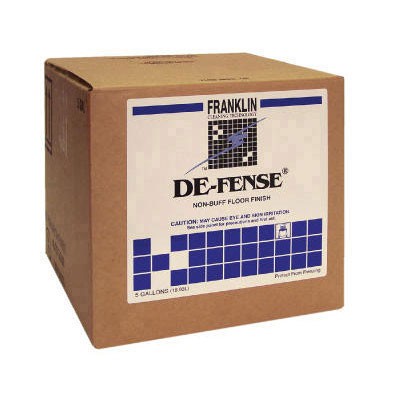 DE-FENSE Non-Buff Floor Finish, Liquid, 5 gal. Box