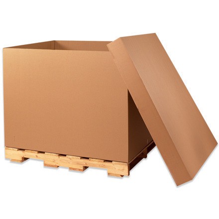 HSC 48x40x24 275# Doublewall Kraft Corrugated Container 5/75