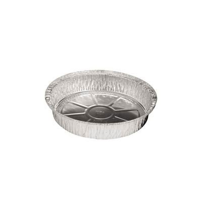 Round Aluminum Containers, 9dia x 3h
