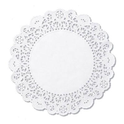 Brooklace Lace Doilies, Round, 4", White