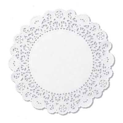 Brooklace Lace Doilies, Round, 6", White
