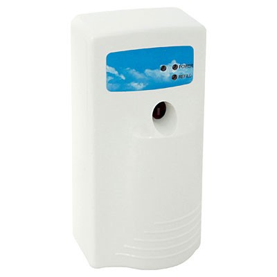 Stratus II Metered Aerosol Dispenser w/LED Panel, 5w x 3 3/4d x 8 1/2h, White