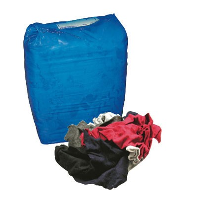 Colored T-Shirt Rags, Multicolored, Multi-Fabric,10 lb Polybag
