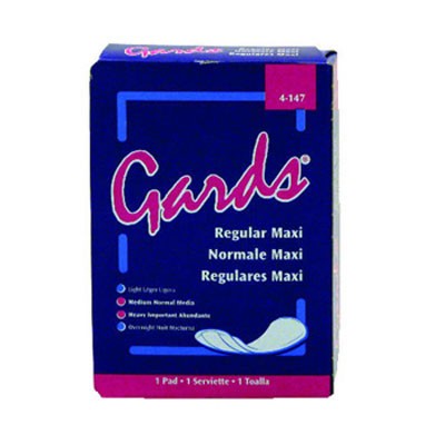 Gards Maxi Pads, Size 8