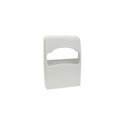 Health Gards Quarter-Fold Toilet Seat Cover Dispenser, White, Plastic