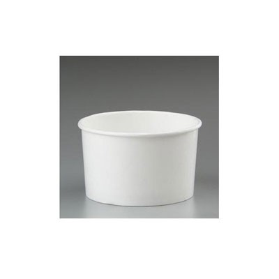 Paper Food Containers, 64oz, White, 25/Pack