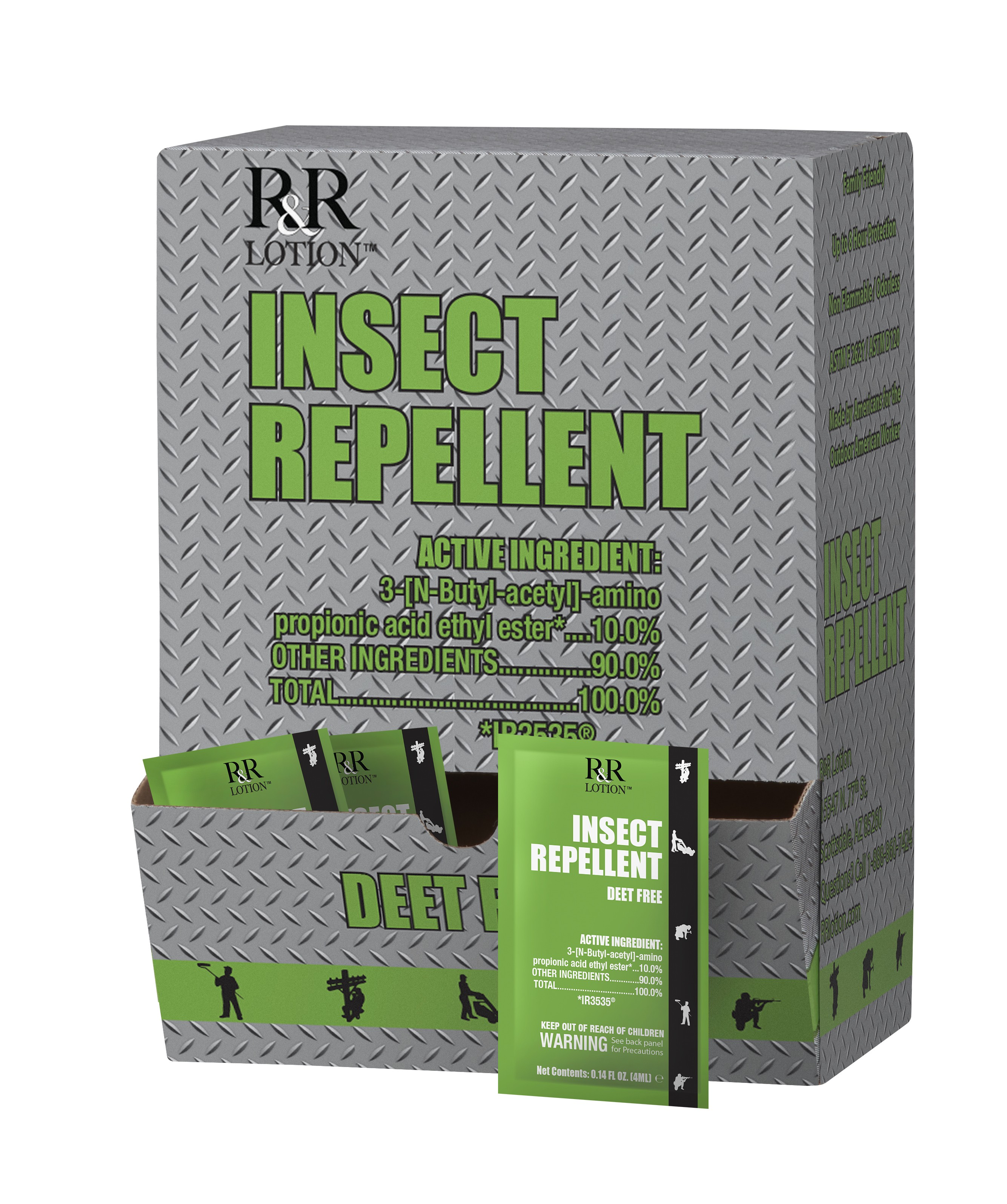 R&R LOTION INSECT REPELLENT FOIL 100CT