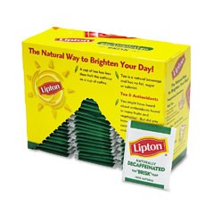 Tea Lipton Decaf 72/PK 6/CS