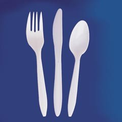 Forks Medium Weight White PP 2.5g 1000/CS