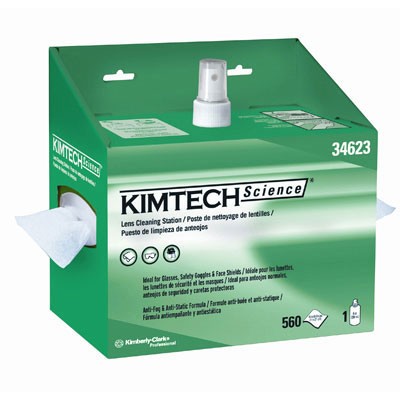 KIMTECH SCIENCE Lens Cleaning Station, POP-UP Box, White, 4/Case