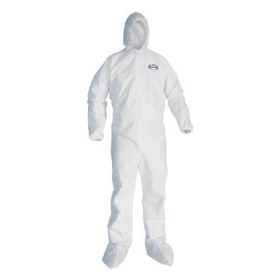 GP KLEENGUARD A20 EBC-HB Coveralls, MICROFORCE SMS Fabric, White, X-Large