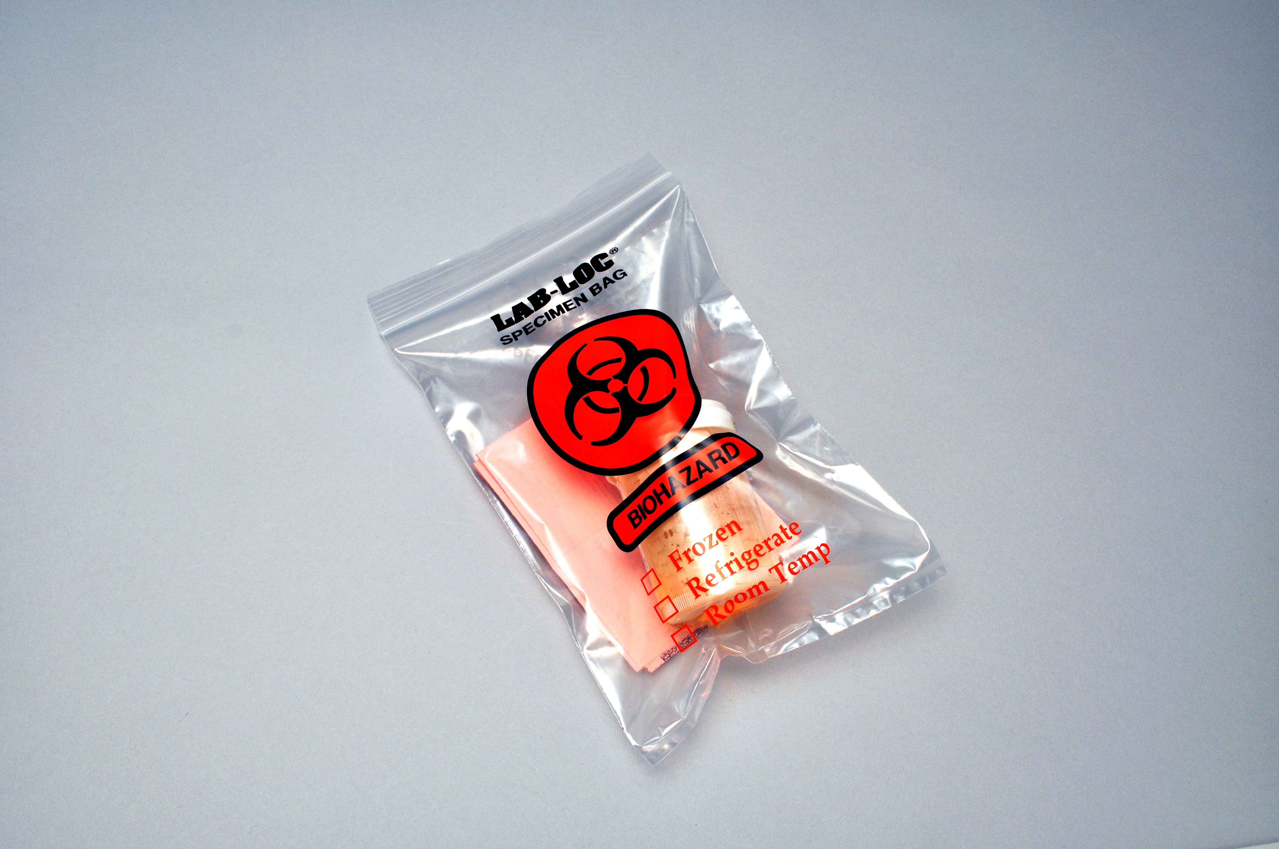 Bag Poly 6x6 2Mil Ziplock w/Print (Biohazard) 1000/CS