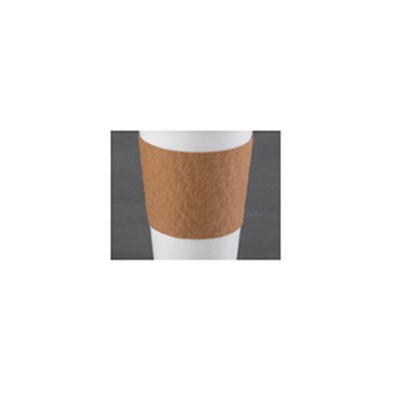 The Sleeve Hot Cup Sleeve for 10-20 oz Cups, Paperboard, Brown