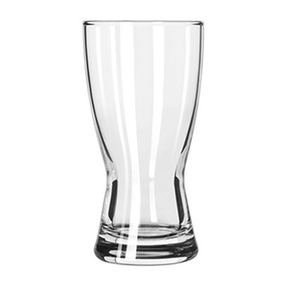 Hourglass Pilsner Glasses, 9 oz, Clear