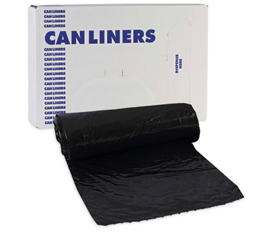 Bag Can Liner 24x32 1mil 16GAL Black Perforated 10/RL 15/CS
