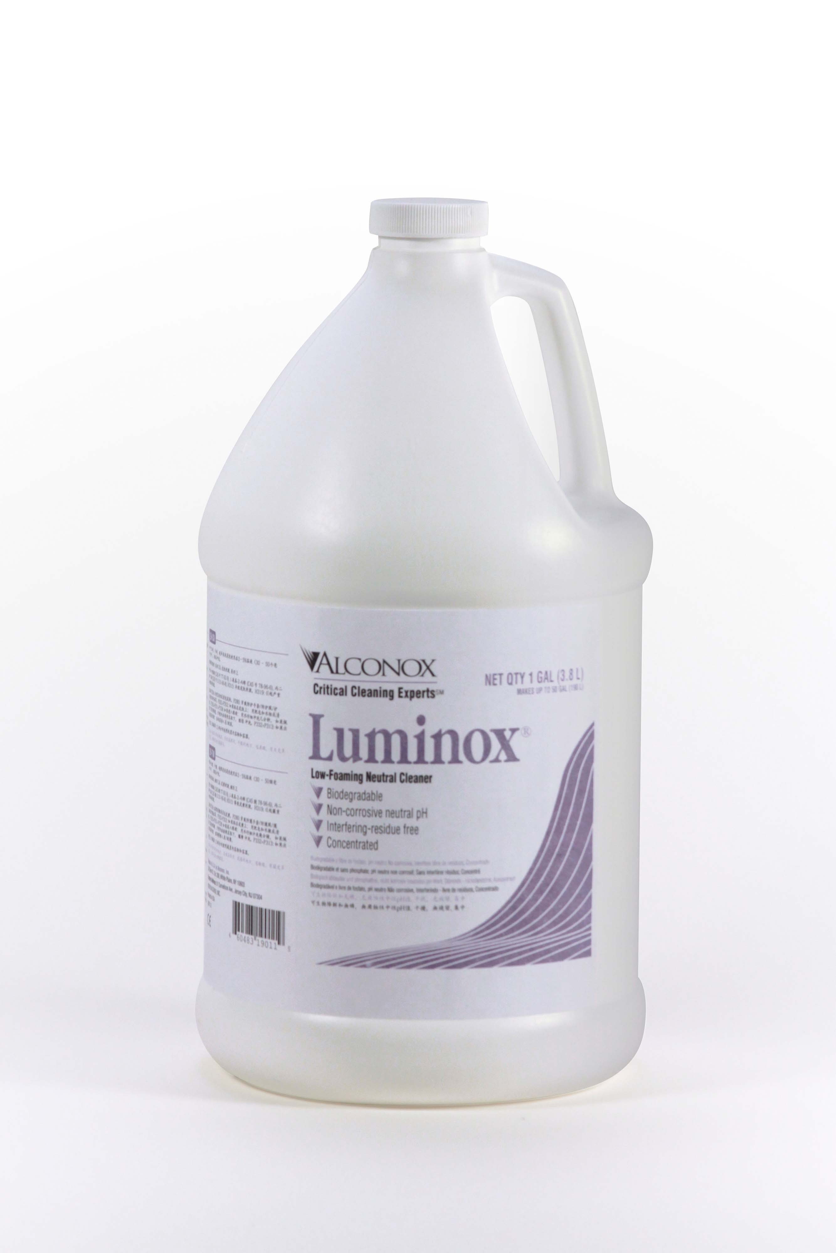 Luminox Low-Foaming Neutral pH Liquid Detergent - 4x1 gal case