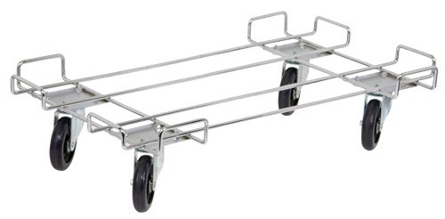 Quantum wire shelving dolly base 