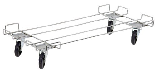 Quantum wire shelving dolly base 