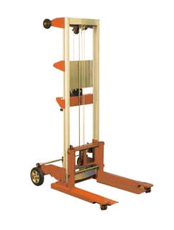 Winch Hand Lift Truck 400lb 120" Lift Fixed Legs