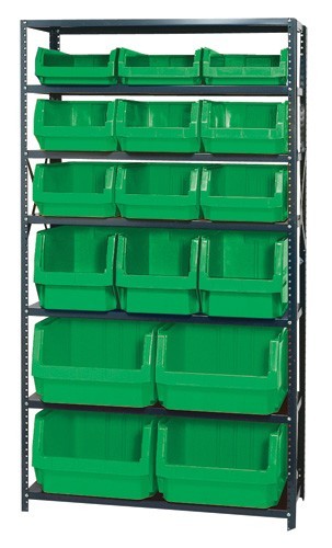 Magnum Bin Unit 18" x 42" x 75" Green