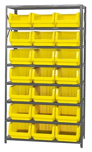 Magnum Bin Unit 18" x 42" x 75" Yellow