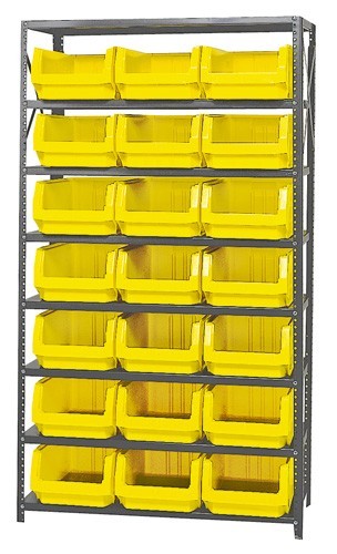 Magnum Bin Unit 18" x 42" x 75" Yellow