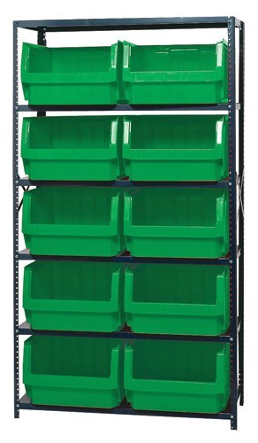 Magnum Bin Unit 18" x 42" x 75" Green