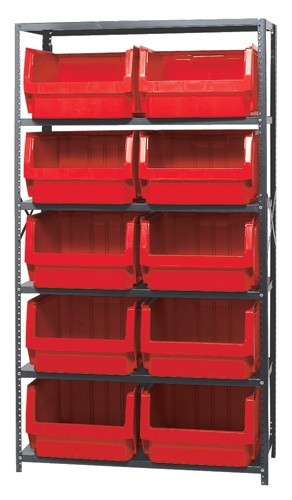 Magnum Bin Unit 18" x 42" x 75" Red