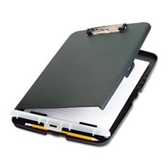 Clipboard 1/2" Capacity Holds 8-1/2x11 Translucent Black Plastic