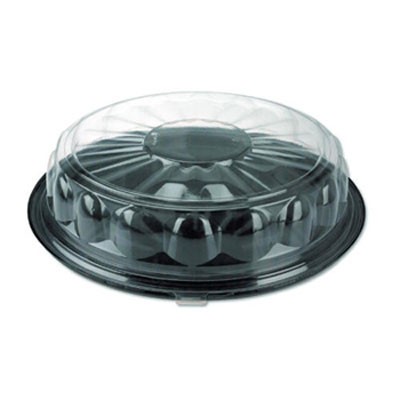 Lid Caterware Round Dome 18x2.5 Clear Crystal Cut 50/CS
