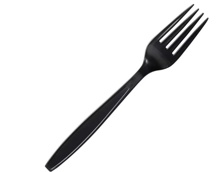 Forks Heavy Weight Black Polypropylene 1000/CS