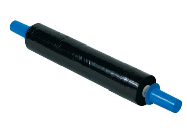 Stretch Film 20x1000' 80G UVI Black W/Ext Core Handles 4/CS