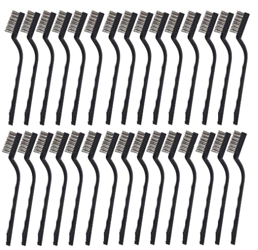 Brush Mini Wire Stainless Steel 1.6' 30/PKG