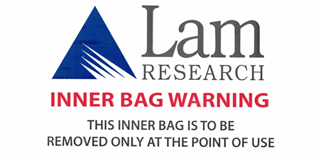 Label 5x10 "Inner Bag Warning" White with Red lettering 250/RL