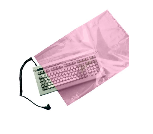 Bag Poly 14x14 4Mil Pink Antistatic Level 100 Cleanroom