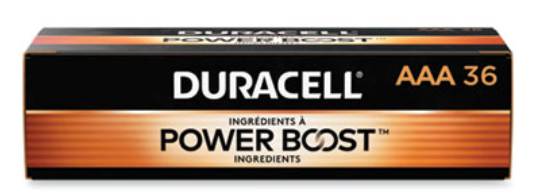 Batteries 'AA' Power Boost Copper Top Alkaline Duracell 36/BOX