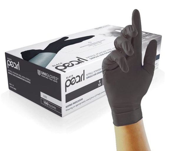 Glove Nitrile PF Textured Black Large 1000/CS