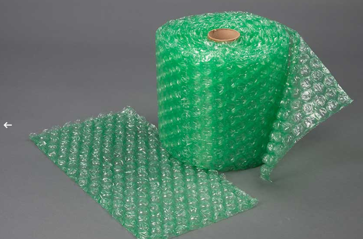 Bubble .5x48x125' Green Slit 24 Perf 12 Retail