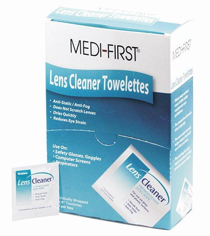 Wipes Towelettes Lens Cleaning Wipes 100/BX 24/CS