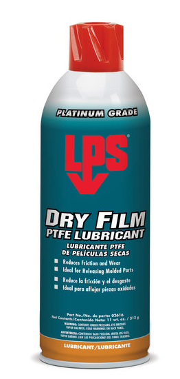 Lubricant Dry Film PFTE White 16oz. Net 11oz.