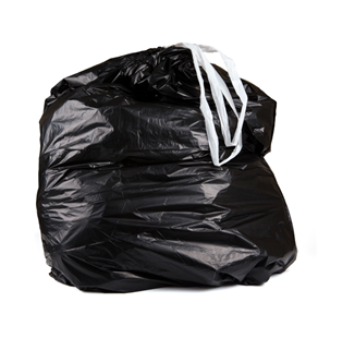 Bag Can Liner 28.5x38 1.0Mil Drawstring Black 25/RL 6/CS 150/CS 64/PLT