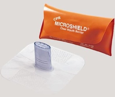 Mask CPR MDI Microshield in pouch 50/CS