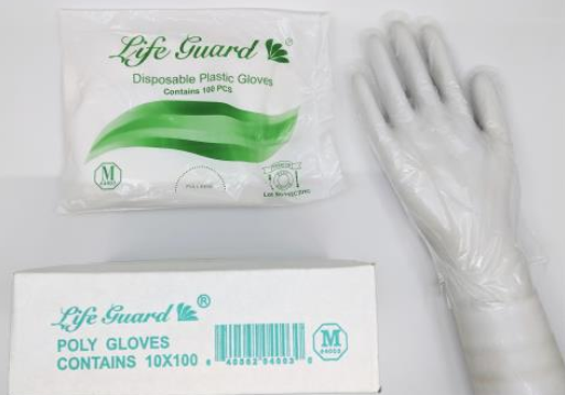 Glove Poly Disposable Clear Small 10/10/100/CS